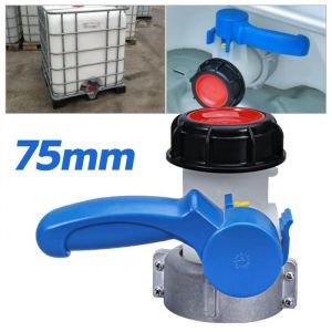 Robinet &agrave; clapet DN50 pour cuve 1000 litres IBC IBC Adaptateur de Robinet Raccord Rapide 75mm