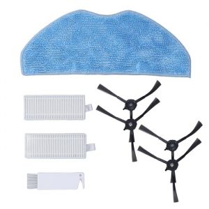 Kit de pi&egrave;ces de rechange et accessoires pour aspirateur robot 360 S8 S8Plus : Brosse lat&eacute;rale Tissu de balai
