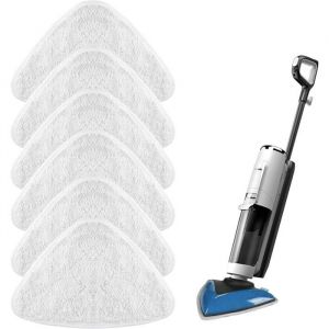 Vileda Lot de 6 tampons de rechange lavables en microfibre pour balai vapeur Vileda