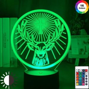 Veilleuse - Jagermeister - 16 Couleurs - Télécommande - Rechargeable USB - LED Intégrée