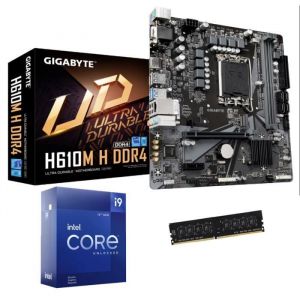 Kit Upgrade PC - Gigabyte - Intel Core i9 - 8 Go RAM - Carte m&egrave;re H610M - Graphiques UHD 770