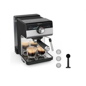 Cafetera Espresso Manual Krups Authentic+ XP384E10 2 L 15 bar con espumador de leche