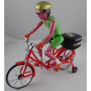 V&eacute;lo &eacute;lectrique pliant et musical avec cycliste - LIAM ACCESS - Rouge - Mixte - A partir de 3 ans