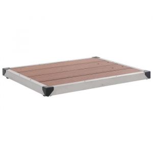 Receveur de douche extérieur Caillebotis extra-plat - Nickel&1472Chic - Design Moderne - WPC Inox 8