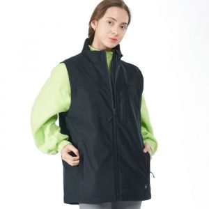 COSTWAY Gilet Chauffant Unisexe pour Homme et Femme Veste de Fi&egrave;vre avec 4 Temp&eacute;ratures R&eacute;glables en Nylon Sans ManchesNoirXXXL