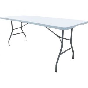 Table Pliante XXL pour 8 Personnes - Format Rectangulaire 180 x 74 cm - Idéale Fête et Réception