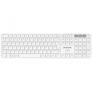 Clavier sans fil - PHOENIX TECHNOLOGIES - K300 - Bluetooth et 24 GHz - QWERTY - 14 touches multimédia
