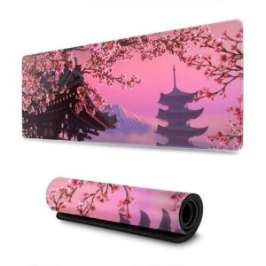 Tapis de souris de jeu japonais Sakura Flower XL &eacute;tendu grand tapis de souris tapis de bureau bords cousus tapis de sour