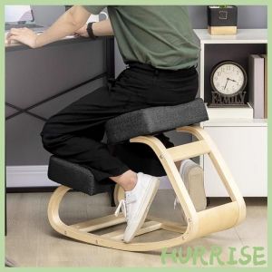 Cocosity Si&egrave;ge Assis-Genoux Ergonomique Chaise &Agrave; Genoux Coussin Confortable &Agrave; Bascule En Tissu Et Bois