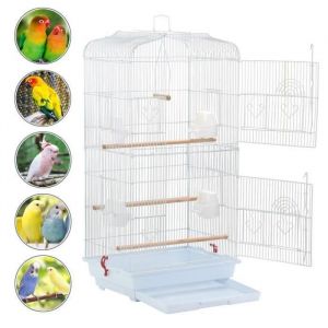 Grande Voli&egrave;re pour Oiseaux Canaries Perroquet Perruches Canaris en m&eacute;tal int&eacute;rieur Ext&eacute;rieur