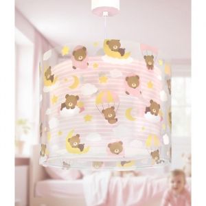 Dalber Lustre et lampe suspension pour enfants Baby Teddy Rose Ours enfants