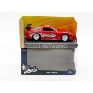 Voiture Miniature de Collection - JADA TOYS - MAZDA RX-7 - Fast and Furious - Rouge - 1/32