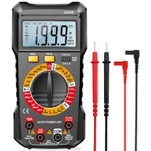 Multim&egrave;tre Num&eacute;rique - Multim&egrave;tre Digital - Voltm&egrave;tre Multifonctions 2000 Comptes - Mesure La Tension CA/CC Courant CC R&eacute;sistance