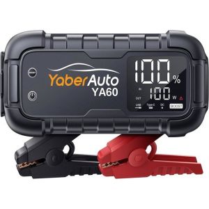 Booster Batterie Voiture 6000A 26800Mah Booster Batterie Moto/Auto(Jusqu’À Tout Gaz Ou 120 L Diesel)12V Demarreur Batterie Voiture