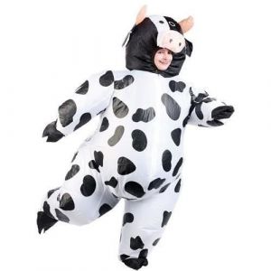 Costume gonflable Vache tachet&eacute;e - PLAYTASTIC - Ext&eacute;rieur - Adulte - Polyester