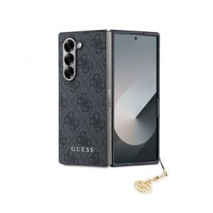 Coque pour Samsung Galaxy Z Fold 6 &Eacute;dition 4G Charm avec Pendentif Guess Gris