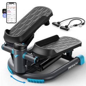 Mini Stepper - MERACH - Stepper swing - Mouvement 3D - Connecté APP - Écran LCD - Charge Max de150 kg - Silencieux-maison et bureau