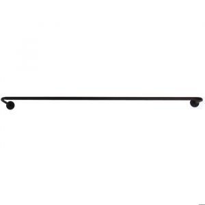 Tringle &agrave; rideaux coud&eacute;e extensible 1m-1m80 Noir 100-180 cm