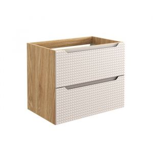 Meuble sous vasque Luxor Beige 2 tiroirs 70 cm