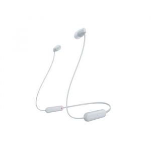 Ecouteurs intra-auriculaire tour de cou sans fil Bluetooth Sony WI-C100 Blanc