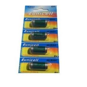 Lot de 4 Piles Alcaline 4LR44 6V Eunicell