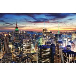 Papier Peint Photo Murale INTISSÈ (296) NEW YORK-300x223cm-Tapisserie d’Ècran Affiche Poster Geant Panneau Horizon Ville XXL