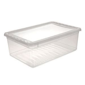 Bo&icirc;te de rangement - OKT - BASIXX - 11L - Transparent - Syst&egrave;me Air Control