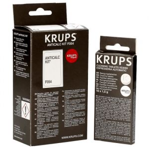 KRUPS Kit détartrant F054 et tablettes XS3000, EA9010, EA8010, EA8441, EA8165, EA8050, EA829E, EA8080, EA816B