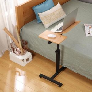 MIPAN.Table pour Ordinateur - Table pour Ordinateur Table Hauteur Bois - Bureau Portable - Pour Canap&eacute;  - 60 * 34.5 * 58-90cm