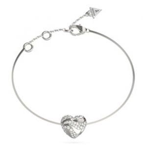 GUESS Bracelet argent&eacute; pour femme - In My Heart Snake Chain Bracelet S Rhodium 278190