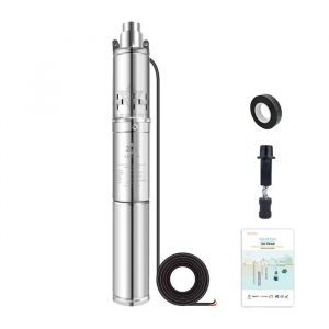 Pompe &agrave; Eau Solaire 400W de Puissance Contr&ocirc;leur Int&eacute;gr&eacute; 3SP2-100-D4860-750BI