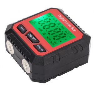 OMABETA d&eacute;tecteur dangle num&eacute;rique magn&eacute;tique Inclinom&egrave;tre de rapporteur de d&eacute;tecteur dangle magn&eacute;tique de bricolage plomb Rouge