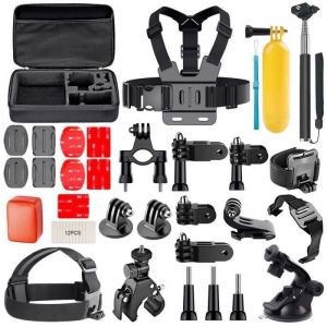 AFAITH 30 en 1 Kit dAccessoire pour Cam&eacute;ra Action GoPro Hero 7-Hero 6-5 Black Hero 4 Hero 5 Session AKASO EK7000 Apeman SJ4000