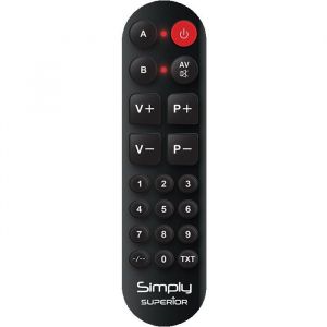 T&eacute;l&eacute;commande universelle simplifi&eacute;e copieuse avec clavier num&eacute;rique fonctionnant avec toutes les t&eacute;l&eacute;commandes en infrarouge