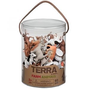 TERRA  - 44651 - Figurine - Animaux de La Ferme - en Tube - AN6001Z