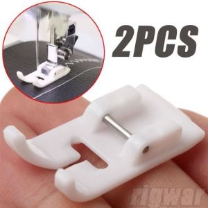 2pcs Pied-de-biche téflon à clipser pour machine à coudre Brother Janome Toyota ET Singer