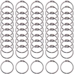 Anneaux de Reliure - IGADGITZ - U7167 - Métalliques - Argent - 50pcs
