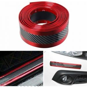 3 m Protecteur de seuil de Porte de Voiture en Fibre de Carbone Universel Protecteur dautocollant Auto-adhésif pour SUV Camion