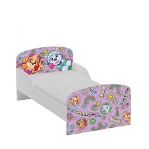 Lit dEnfant Paw Patrol Leomark–La Pat Patrouille avec Chase Stella et leurs Amis – Lattes + Matelas 70x140cm sku:102/170PP5