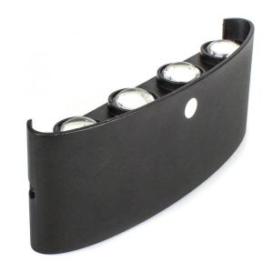 Applique Murale LED en Aluminium - WOTTES - Noir - 8W - Bureau - Fer Forg&eacute; - Ext&eacute;rieur - Adulte - Campagne