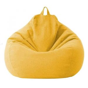 AMOUNE Housse de pouf poire - Uniquement Sans Garnissage avec Fermeture &eacute;clair pour adultes Enfants et adolescents - 80x90cm
