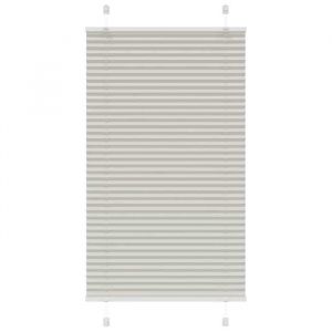 vidaXL Store plissé gris clair 70x100 cm largeur du tissu 694 cm store plissé de fenêtre store accordéon store plissé de