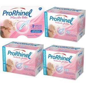 PRORHINEL Pack Fid&eacute;lit&eacute; - Mouche b&eacute;b&eacute; + 3 bo&icirc;tes de 20 embouts