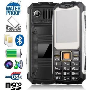 Téléphone tout terrain mobile antichoc dual sim etanche solide autonomie longue