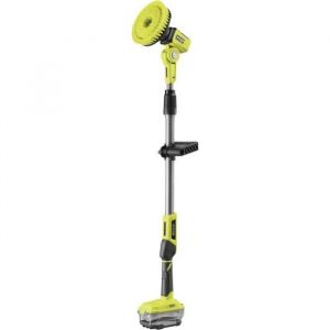 RYOBI - Brosse motorisée télescopique 18V ONE+  - diam. 150 mm - perche 1 m à 14 m - IPX7 + 1 brosse moyenne & 1 mousse - R18TPS-0