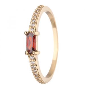MONPLAISIR Bague Plaqué Or et Oxydes de Zirconium Femme