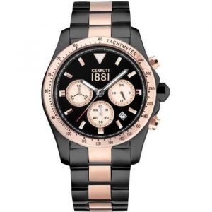Montre - Cerruti 1881 - CRA083D221G - Quartz - Double affichage - Noir