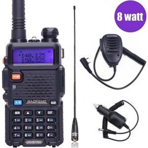 Baofeng UV-5R 8W puissance &eacute;lev&eacute;e puissant talkie-walkie radio bidirectionnelle 8 watts cb radio portable 10 km longue port&eacute;e baofen