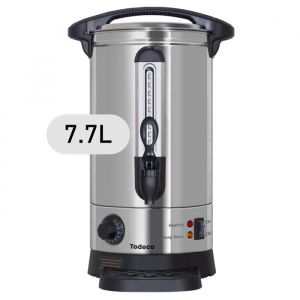 Todeco Distributeur de Boissons Chaudes 77L/93L 1500W Marmite à Vin Chaud en Inox avec bac récupérateur robinet Thermostat
