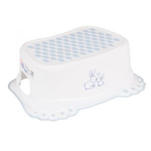 Marche-Pied Antid&eacute;rapant TEGA BABY - Lapin Mignon Blanc - Pour Enfant - 295 x 395 x 140 cm